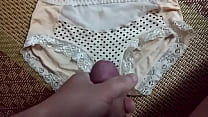 Sịp màu da chấm bi  | Cum on panties compilation the best!